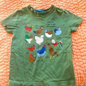 Mini Boden Chicken shirt 6-7, worn only a few times